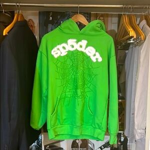 Green Spider Graphic Hoodie